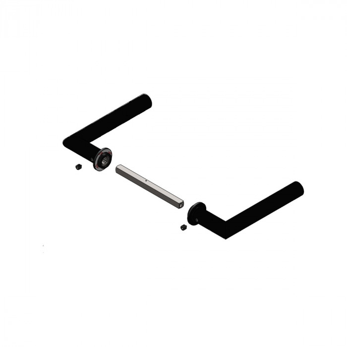 Intersteel Deurkruk Jura met minimalistische rozet RVS-304 main product photo
