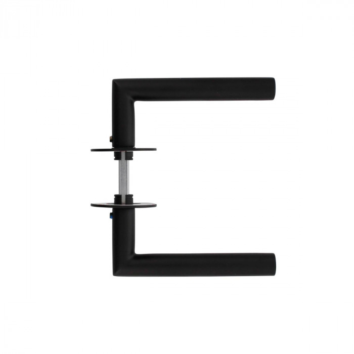 Intersteel Deurkruk Jura met zelfklevend rozet mat zwart RVS-304 main product photo