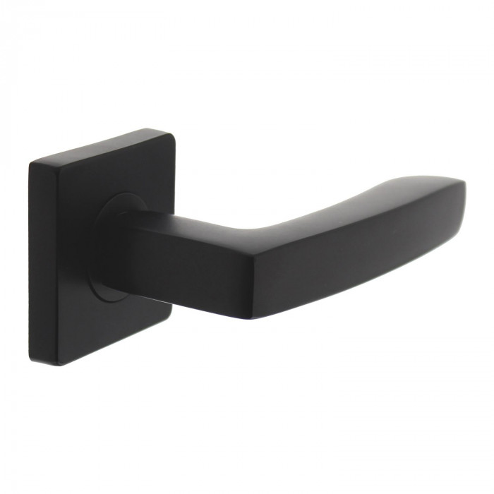 Intersteel Deurkruk Minos op vierkant rozet mat zwart main product photo