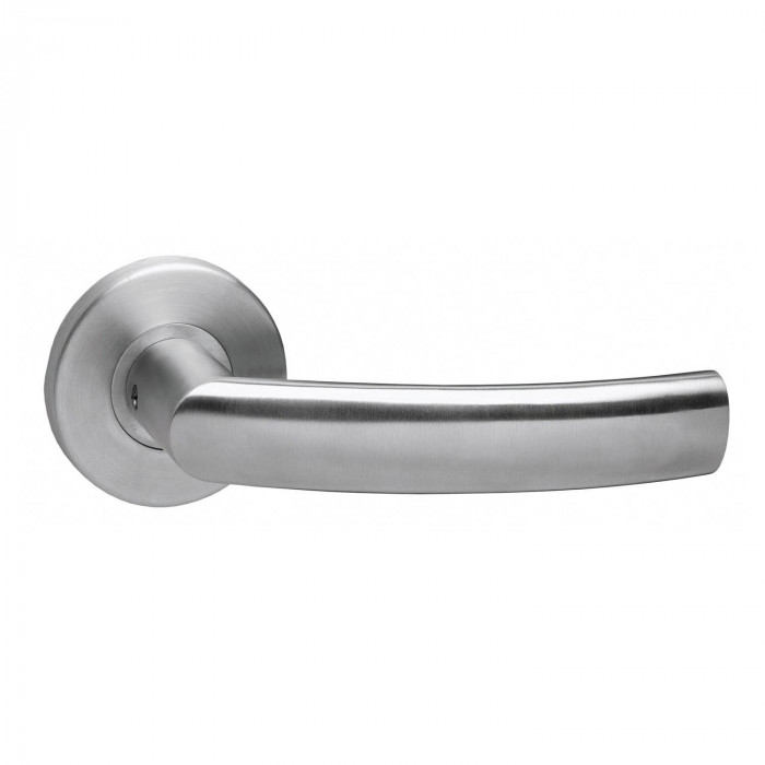 Intersteel Deurkruk Blok op kunststof rozet rvs geborsteld main product photo