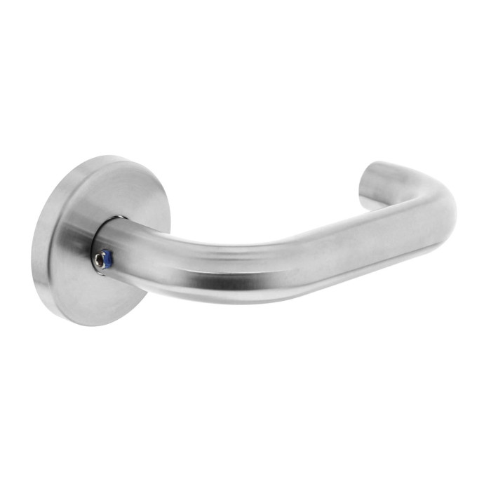 Intersteel Deurkruk Rond op rozet rvs geborsteld main product photo