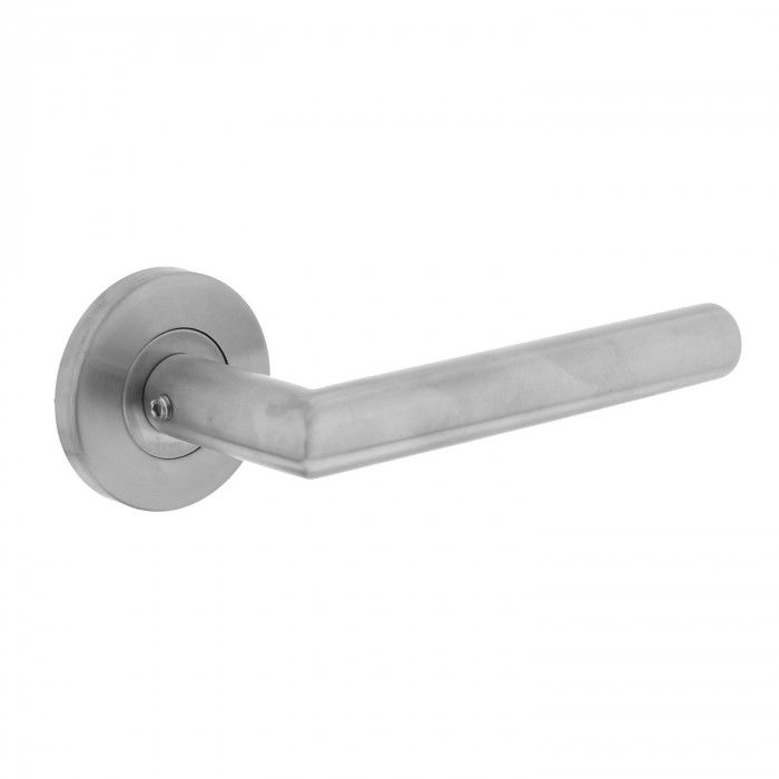 Intersteel Deurkruk Hoek 90° op rozet rvs geborsteld main product photo