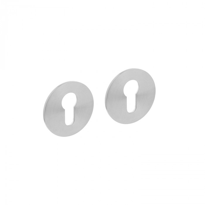 Intersteel Magneet rozet rond met profielcilindergat rvs geborsteld main product photo