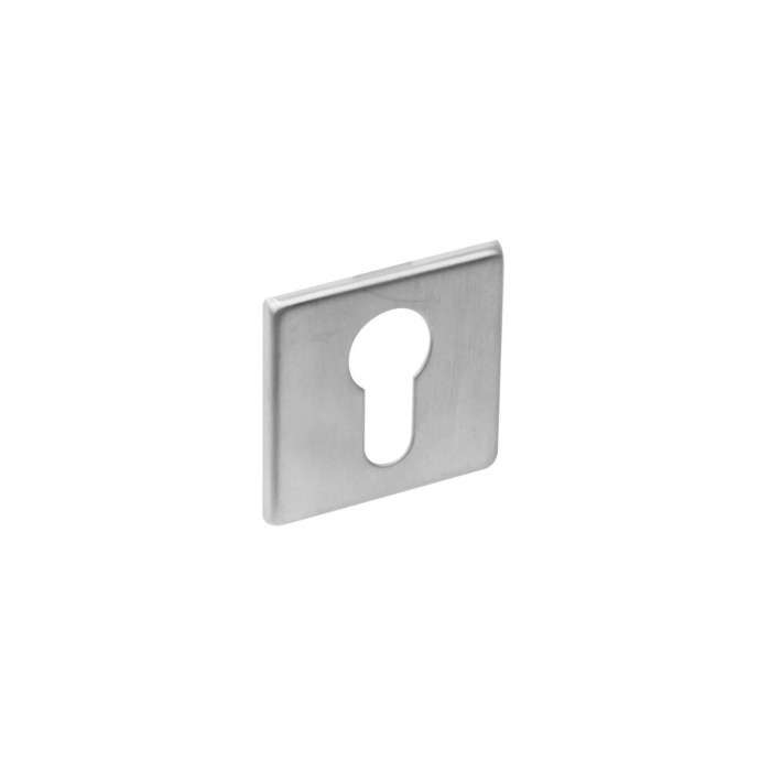 Intersteel Rozet profielcilindergat vierkant plat rvs geborsteld main product photo