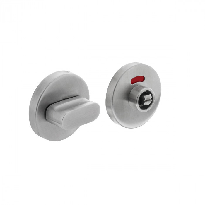 Intersteel Rozet toilet-/badkamersluiting rond nokken met stiftbediening rvs geborsteld main product photo