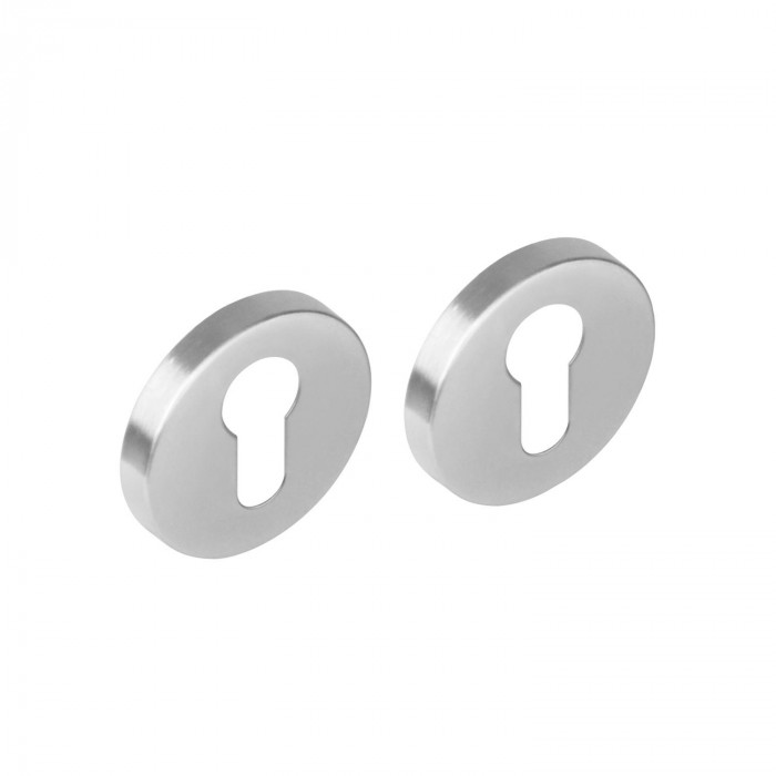 Intersteel Rozet set rond met profielcilindergat rvs geborsteld main product photo