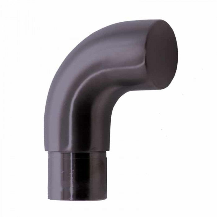 Gebogen eindkap 90° buis 42,4 x 2,0 mm RVS-316 antracietgrijs model 0739 main product photo