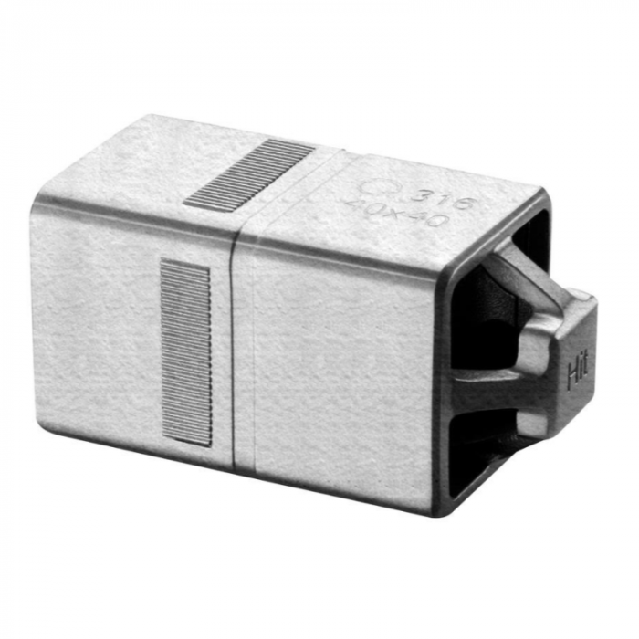 Kokerverbinder voor 40 x 10 x 1,5 mm verstelbaar RVS-316 onbewerkt model 5794 main product photo