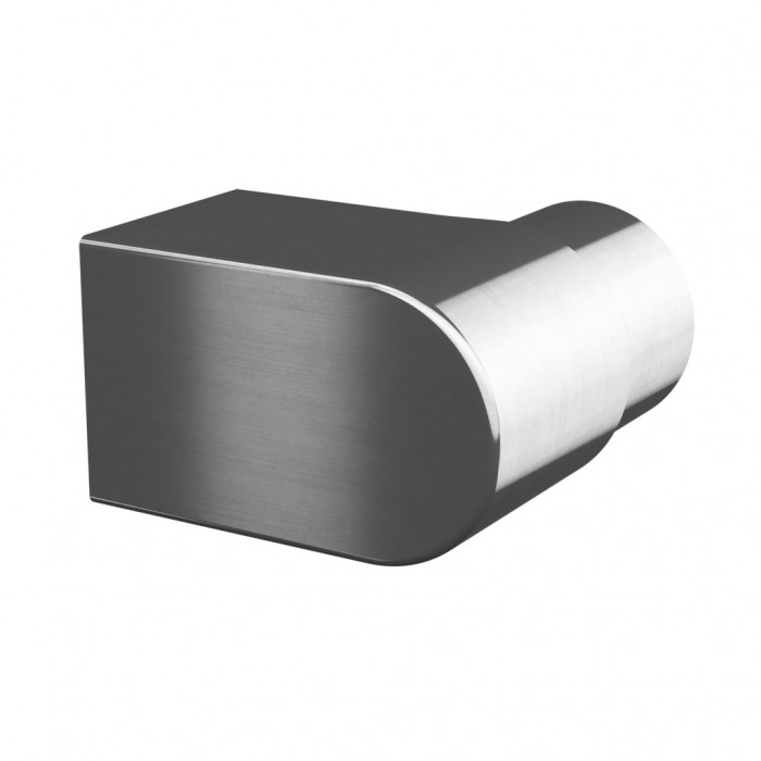 Muurflens 90 graden voor buis 42,4 x 2,0 mm vast RVS-316 mat geslepen model 6517 main product photo