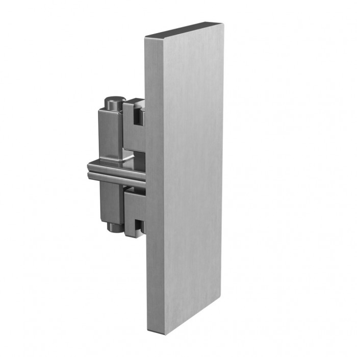 Vlakke eindkap onder 100,5 x 39 mm model 6842 aluminium mat geslepen main product photo