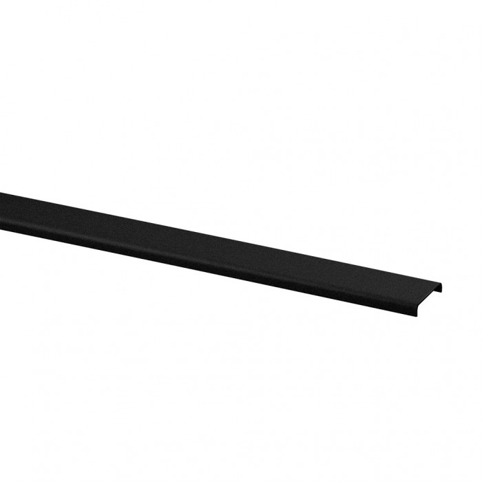 Glasrandbescherming voor glasdikte 16,76 - 17,52 mm aluminium (zwart gecoat) main product photo