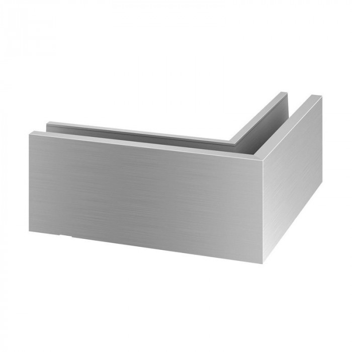Hoekbevestiging Easy Glass Pro topmontage buitenhoek model 8121 aluminium (geanodiseerd) main product photo