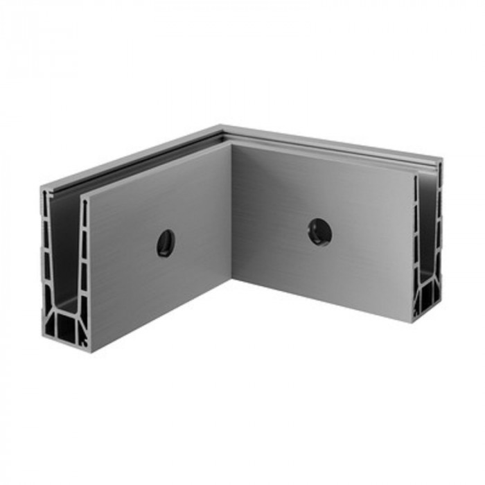 Hoekbevestiging Easy Glass Pro Inverse, zijmontage, model 8151, aluminium (geanodiseerd) main product photo