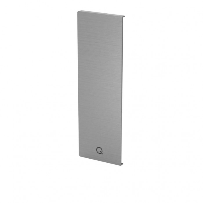 Eindkap Easy Glass Smart rechts zijmontage 216 x 71 mm model 8242 aluminium (onbewerkt) main product photo