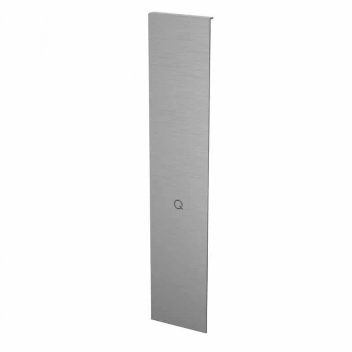 Eindkap Easy Glass Smart rechts, zijmontage, 323 x 68 mm, model 8243, aluminium (geanodiseerd) main product photo