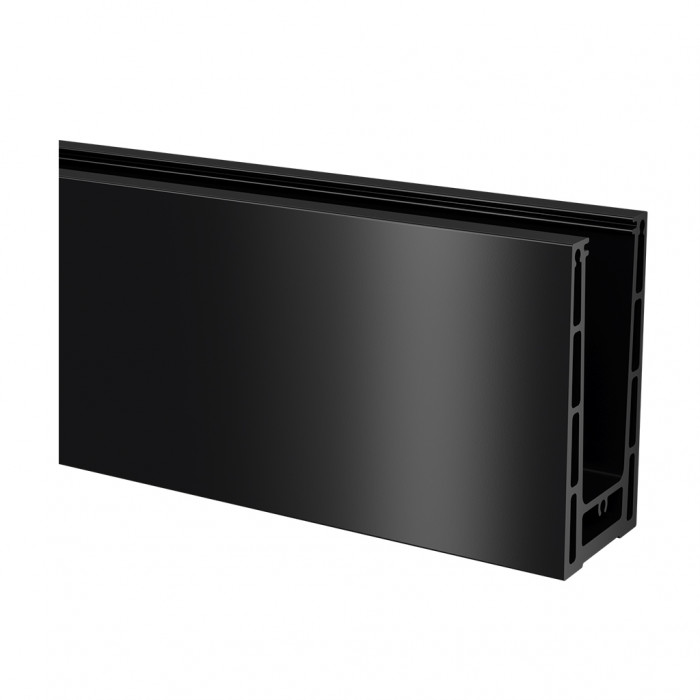 Easy Glass Prime vloerprofiel topmontage lengte 5000 mm model 8410 aluminium mat zwart main product photo