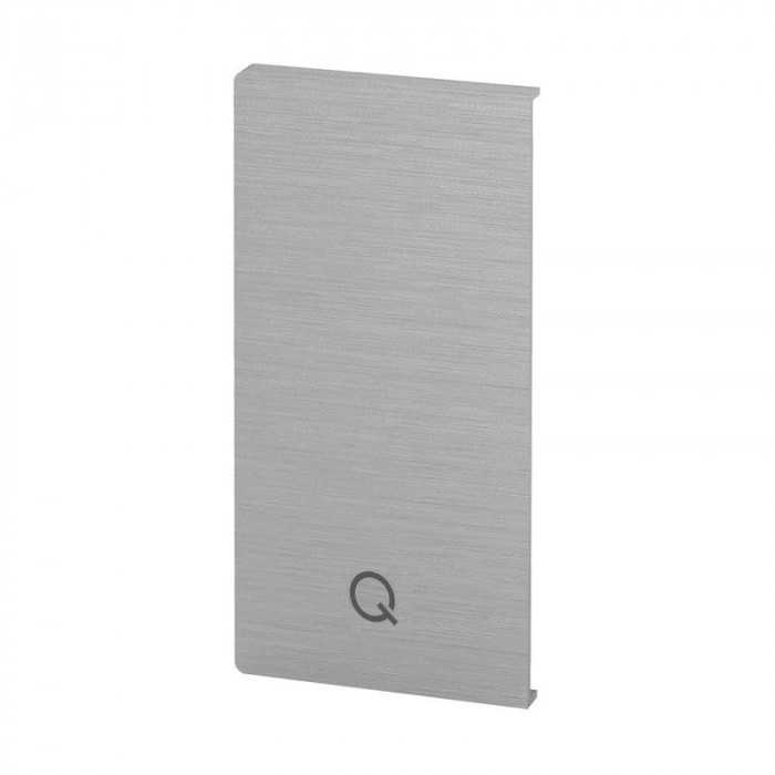 Eindkap Easy Glass Prime, zijmontage, 144 x 75 mm, model 8432, aluminium (geanodiseerd) main product photo