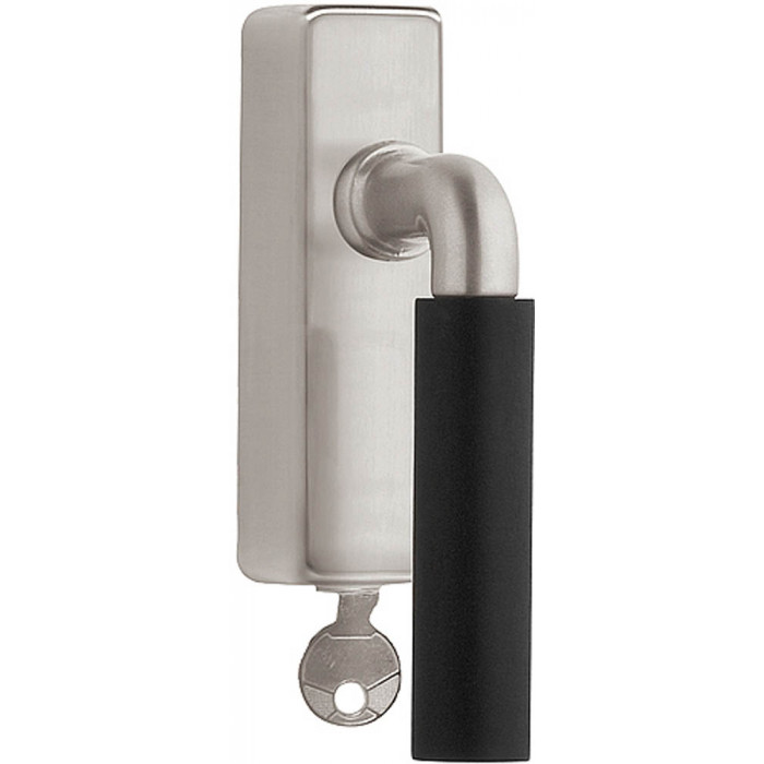 Draaikiepgarnituur TIMELESS 1923-DKLOCK afsluitbaar linksdraaiend mat nikkel/ebbenhout main product photo