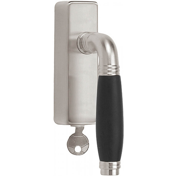 Draaikiepgarnituur TIMELESS 1934-DKLOCK afsluitbaar linksdraaiend mat nikkel/ebbenhout main product photo
