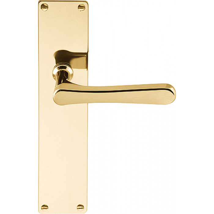 Deurkruk paar TIMELESS 1935MPSFC massief ongeveerd op schild blind messing ongelakt main product photo