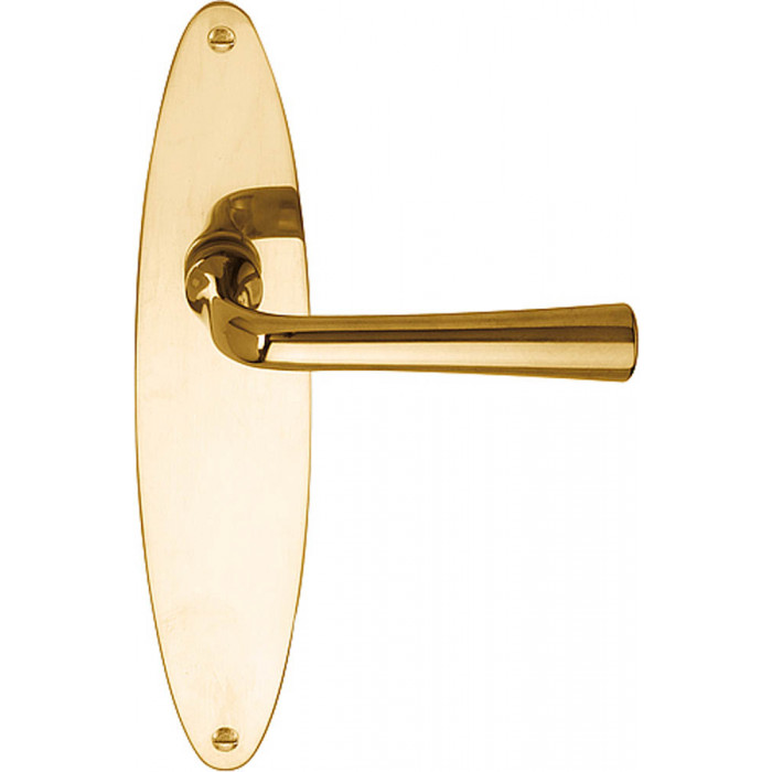 Deurkruk paar TIMELESS 1948MPOSFC massief ongeveerd op schild blind messing ongelakt main product photo