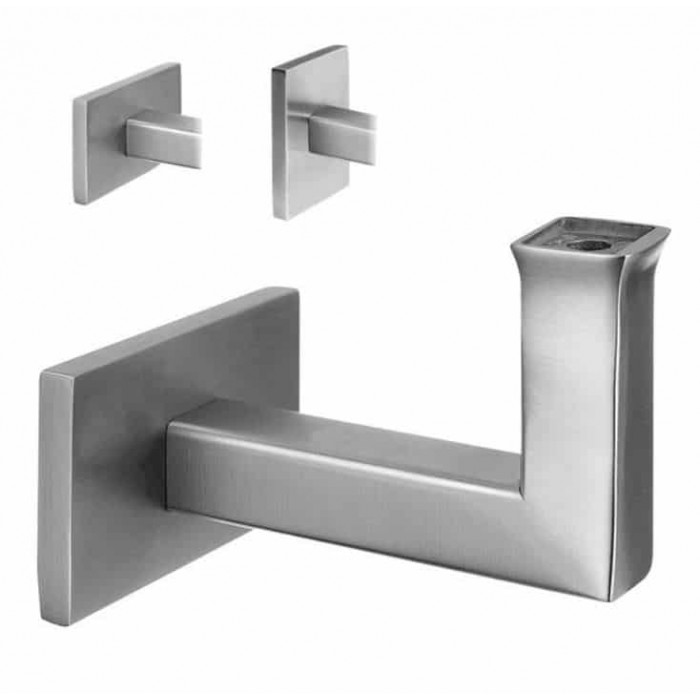 RVS trapleuning Kora vierkant inclusief leuningdragers main product photo