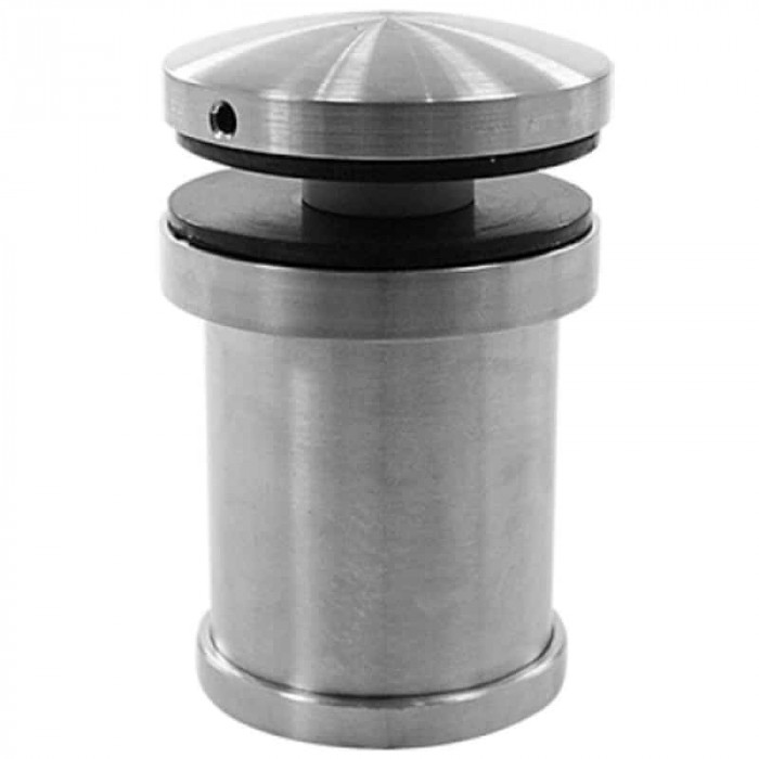 Muurbeugel verstelbaar met glasadapter bol Ø 42,4 mm voor glasdikte 8,76 - 21,52 mm RVS-304 mat geslepen main product photo