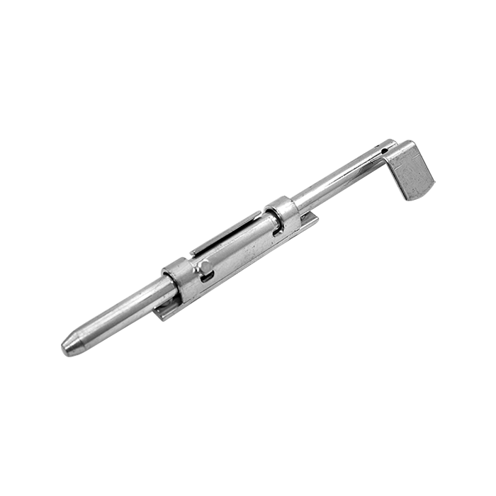 Poortgrendel met gebogen handvat, verzinkt staal main product photo