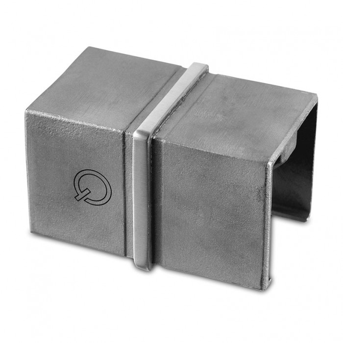 Buisverbinder voor U-profielbuis 40 x 40 mm vast RVS-316 mat geslepen model 6794 main product photo