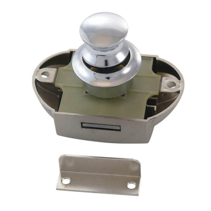 Drukslot plastic zilver inclusief sluitplaat main product photo