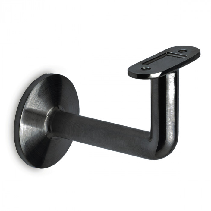 Leuninghouder Regina Vlak zamak zwart main product photo