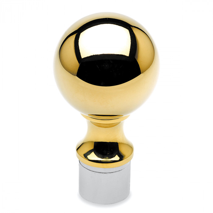 Eindbol Loranna voor buis Ø 38,1 mm zamak messing main product photo