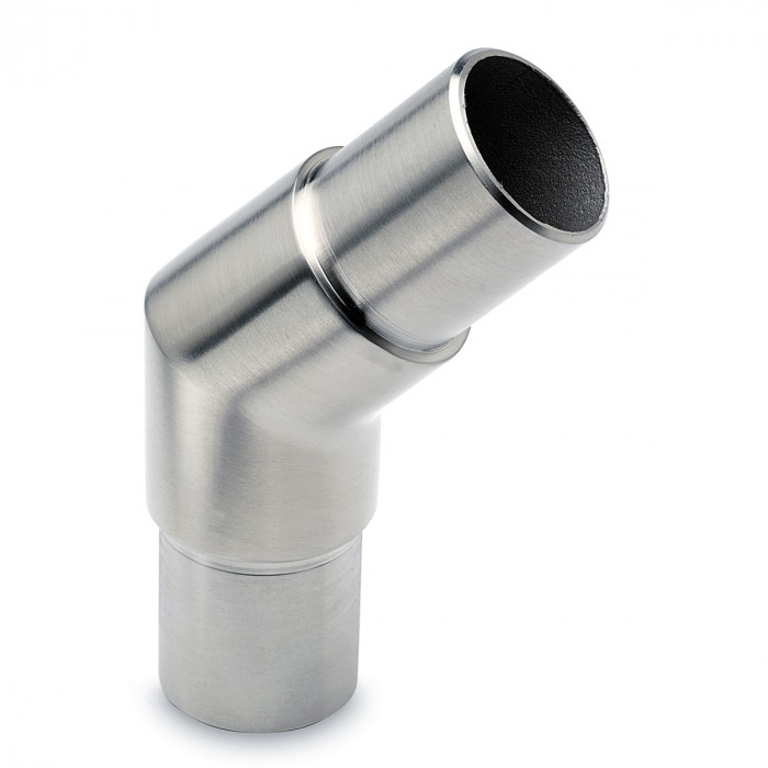 Hoekfitting 135° Annekoos voor buis Ø 38,1 mm zamak RVS look main product photo