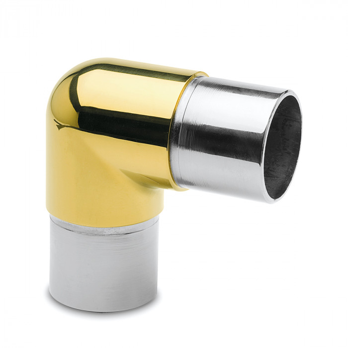 Kniefitting 90° Marly voor buis Ø 19 mm zamak messing main product photo