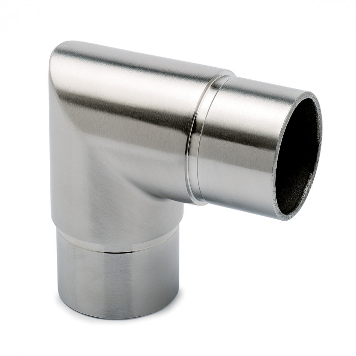 Kniefitting 90° Mia voor buis Ø 25,4 mm RVS-304 mat geslepen main product photo
