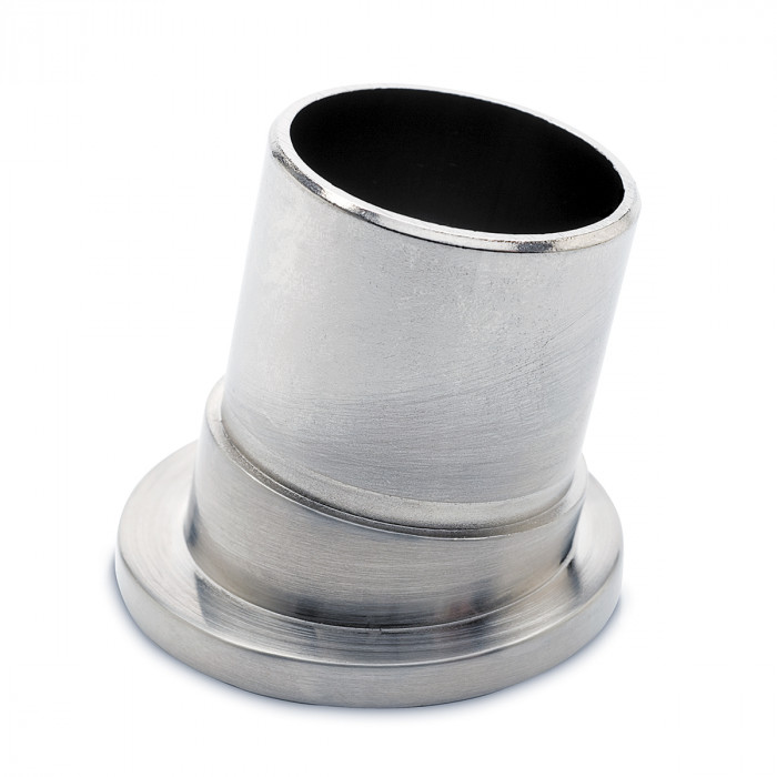 Buis bevestigingsflens 80° Saartje voor buis Ø 25,4 mm zamak RVS look main product photo
