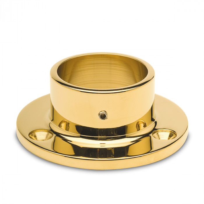 Muur en vloer flens Wally voor buis Ø 25,4 mm zamak messing main product photo