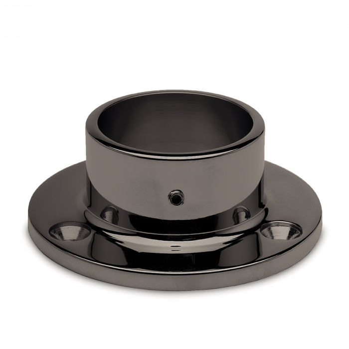 Muur en vloer flens Wally voor buis Ø 38,1 mm zamak zwart main product photo