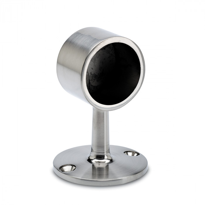 Opschuif eindsteun Ludie voor buis Ø 38,1 mm zamak RVS look main product photo