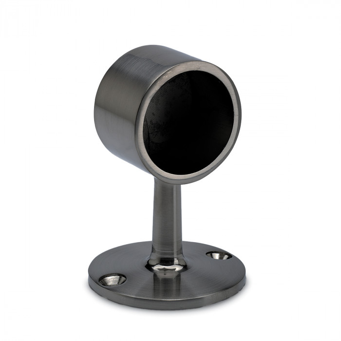 Opschuif eindsteun Ludie voor buis Ø 38,1 mm zamak zwart main product photo