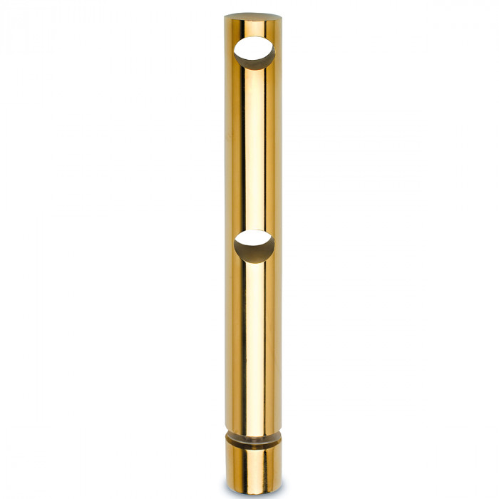 Dubbele middensteun voor montage op glas Finnja voor staf 10 mm zamak messing main product photo