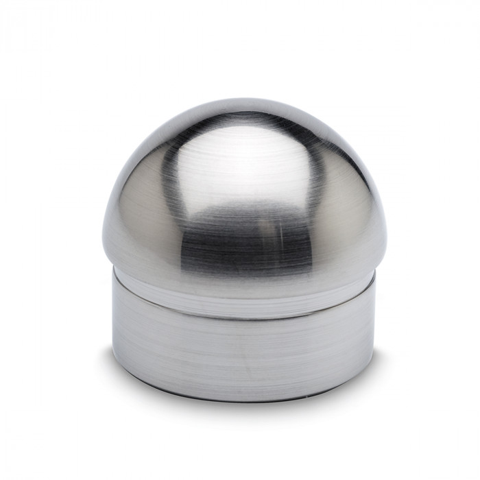 Halfronde eindstop Callan voor buis Ø 38,1 mm zamak RVS look main product photo