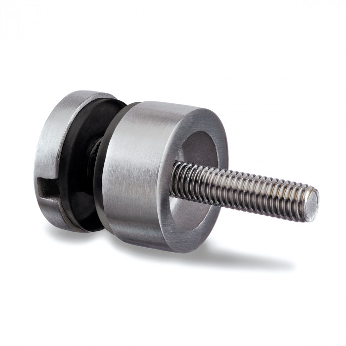 Glasbevestigingsadapter Karlijn vlak RVS-304 mat geslepen main product photo