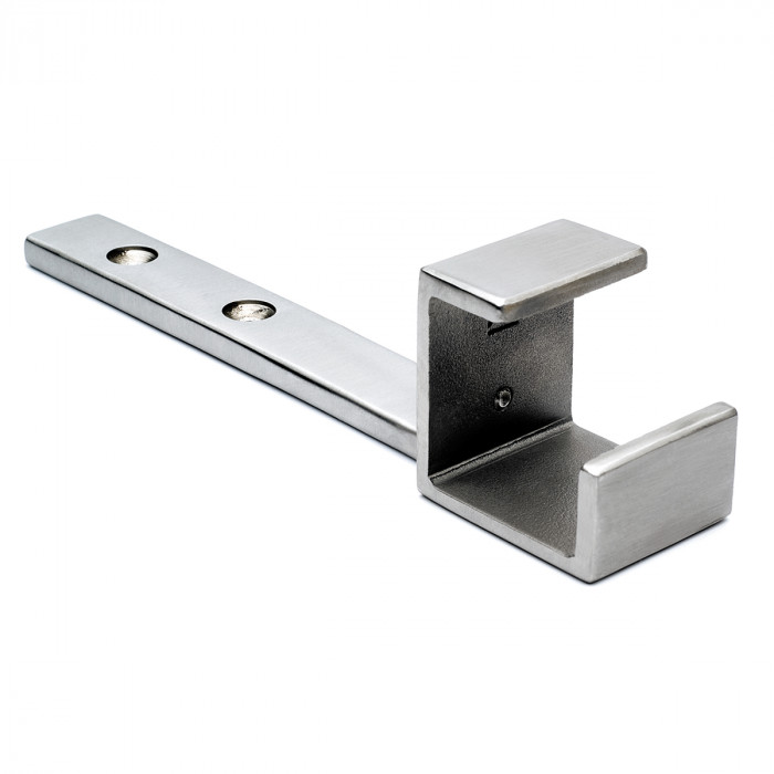 Leuninghouder Liadan voor koker 35 x 35 mm zamak RVS look main product photo