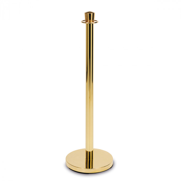 Podiumstandaard Antonetta met vlakke voet en vlakke eindknop zamak messing main product photo