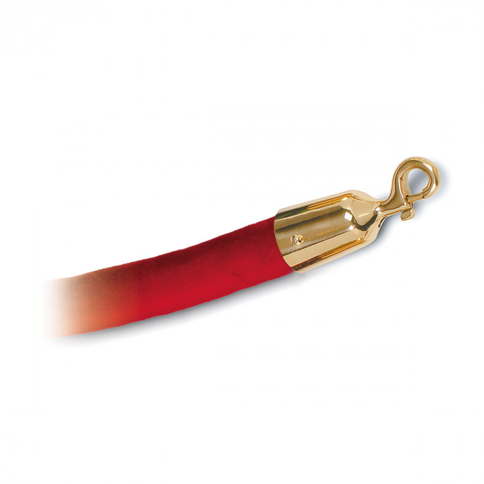 Koord met velours Elsebeth 1500 mm zamak messing main product photo