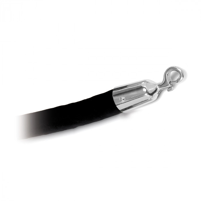 Koord met velours Elsebeth 1500 mm RVS-304 glanzend gepolijst main product photo