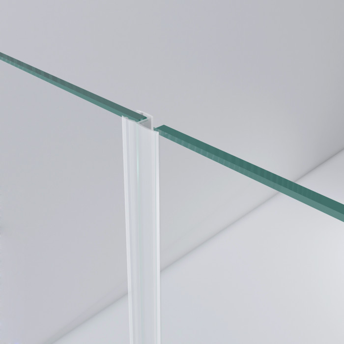 Afdichtingsprofiel met lip voor glasdeur Violanda 8 mm PVC transparant main product photo