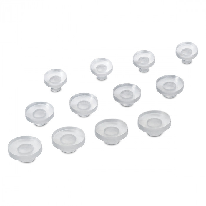 Glasnoppen Leisl 20 mm 100 stuks kunststof transparant main product photo