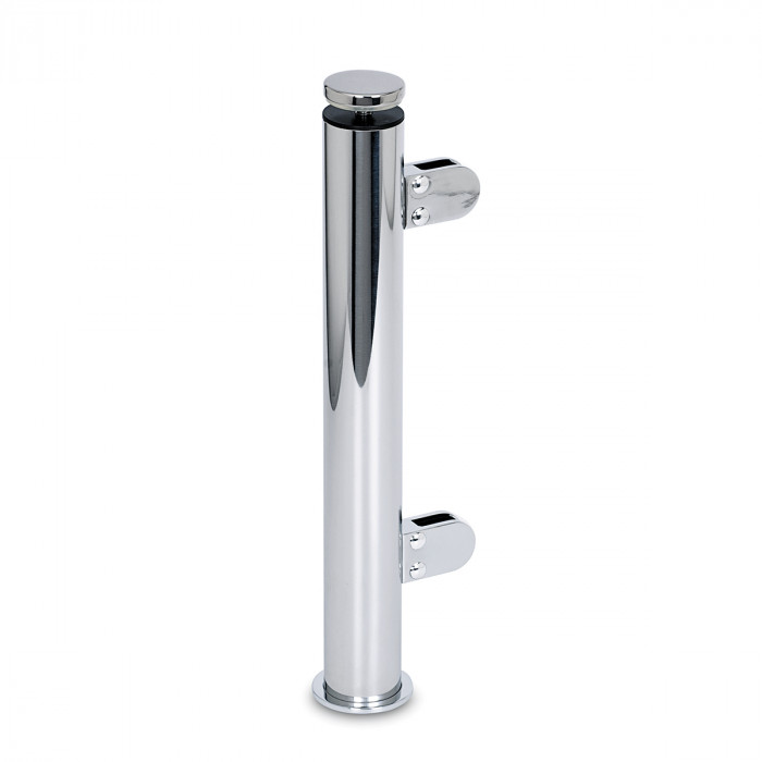 Staander Anneroos Ø 25,4 mm 90° hoekstaander voor 8 mm glas zamak chroom look main product photo